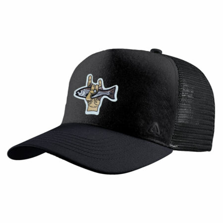 P.A.C. Kids DIY Trucker Cap ReadyToWear Black Fish Hand