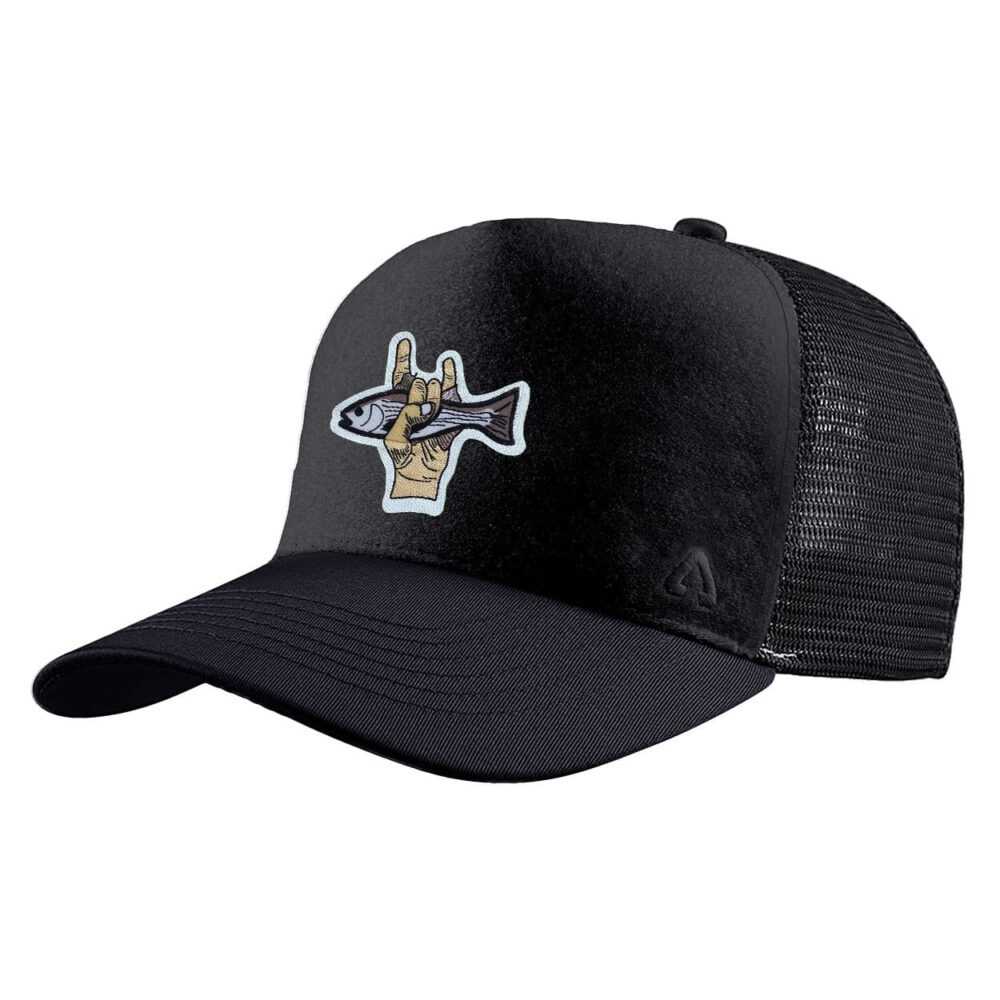P.A.C. DIY Trucker Cap ReadyToWear Black Fish Hand