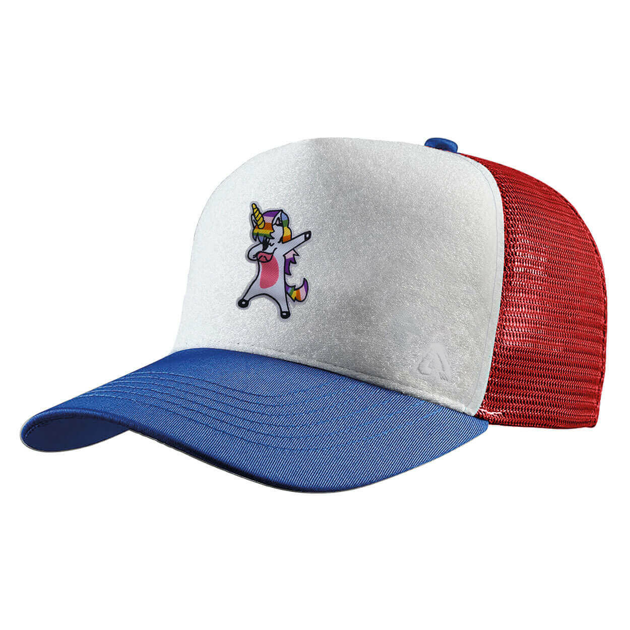P.A.C. DIY Trucker Cap ReadyToWear Blue/Red Unicorn