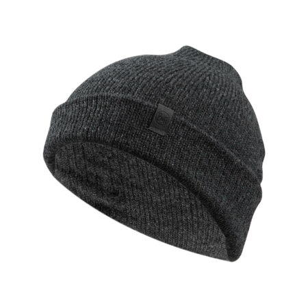 Buff Knitted Hat Jarn Graphite
