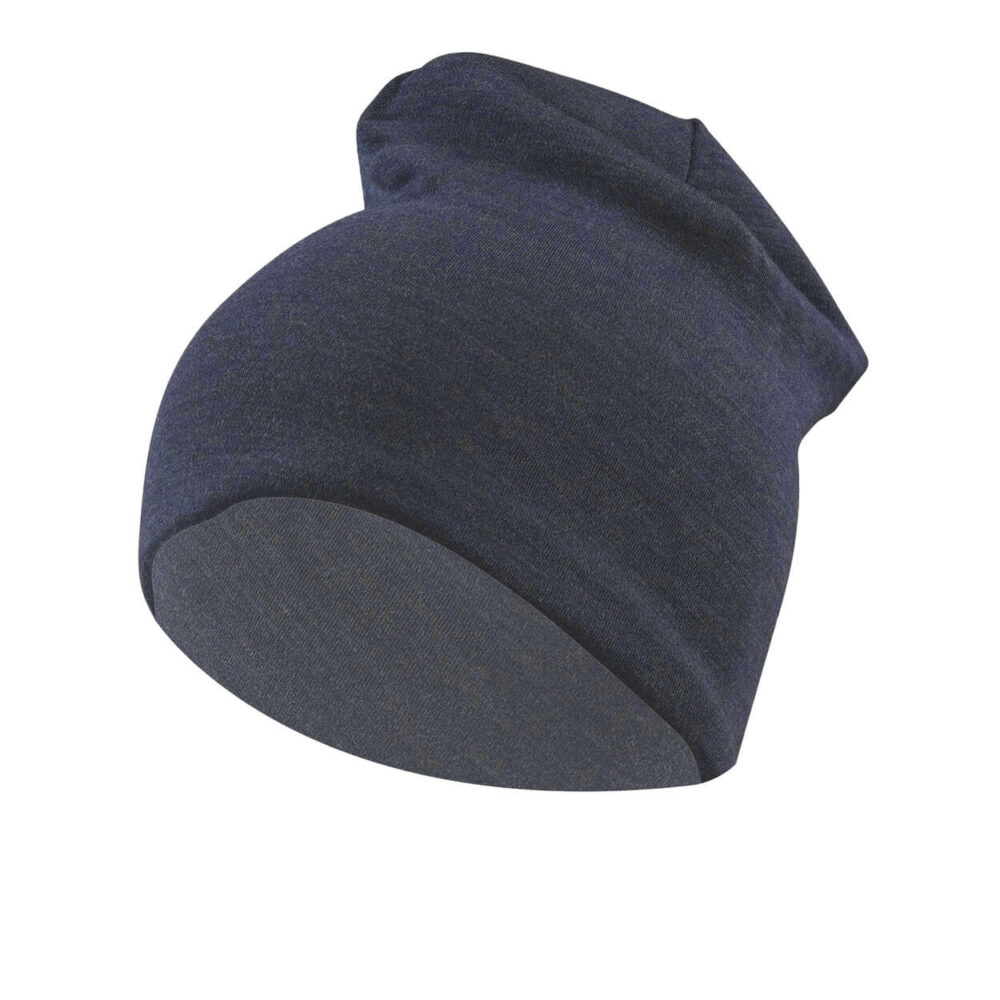 Buff Merino Heavyweight Beanie Solid Night Blue – Bild 2