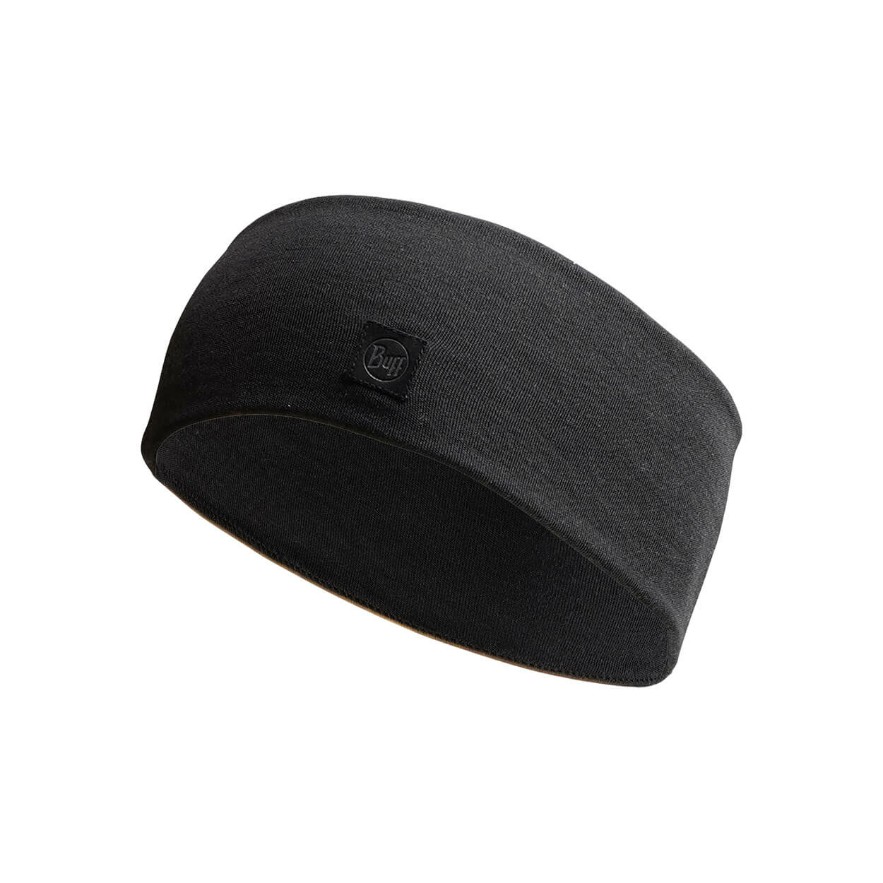 Buff Merino Wide Headband Solid Black