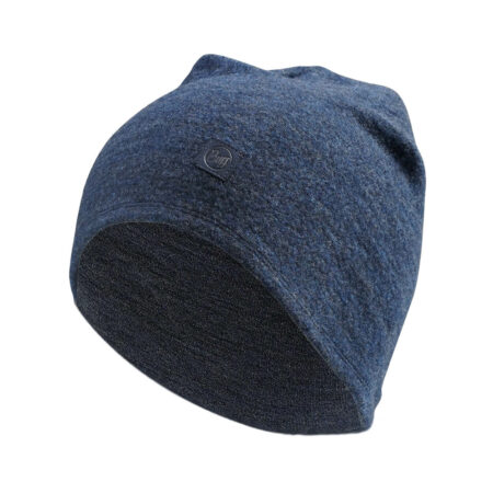Buff Merino Fleece Beanie Navy