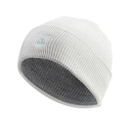 Buff Crossknit Hat Solid Light Grey